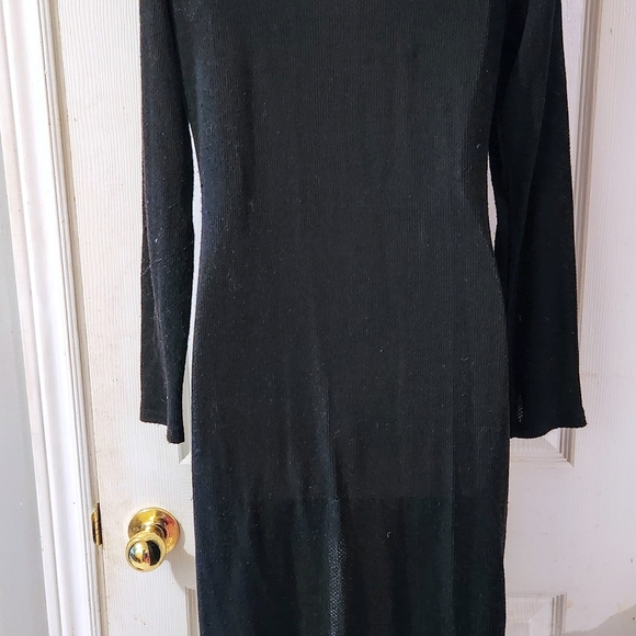 Divided Black Knit Duster Sweater Cardigan - Picture 7 of 8